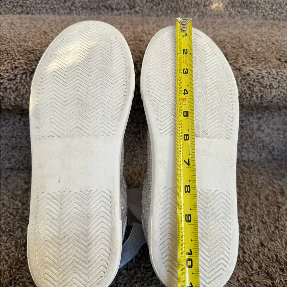 Betsey Johnson Sdny Women’s Cream Beaded Embellished Women's Sneakers - Picture 12 of 14